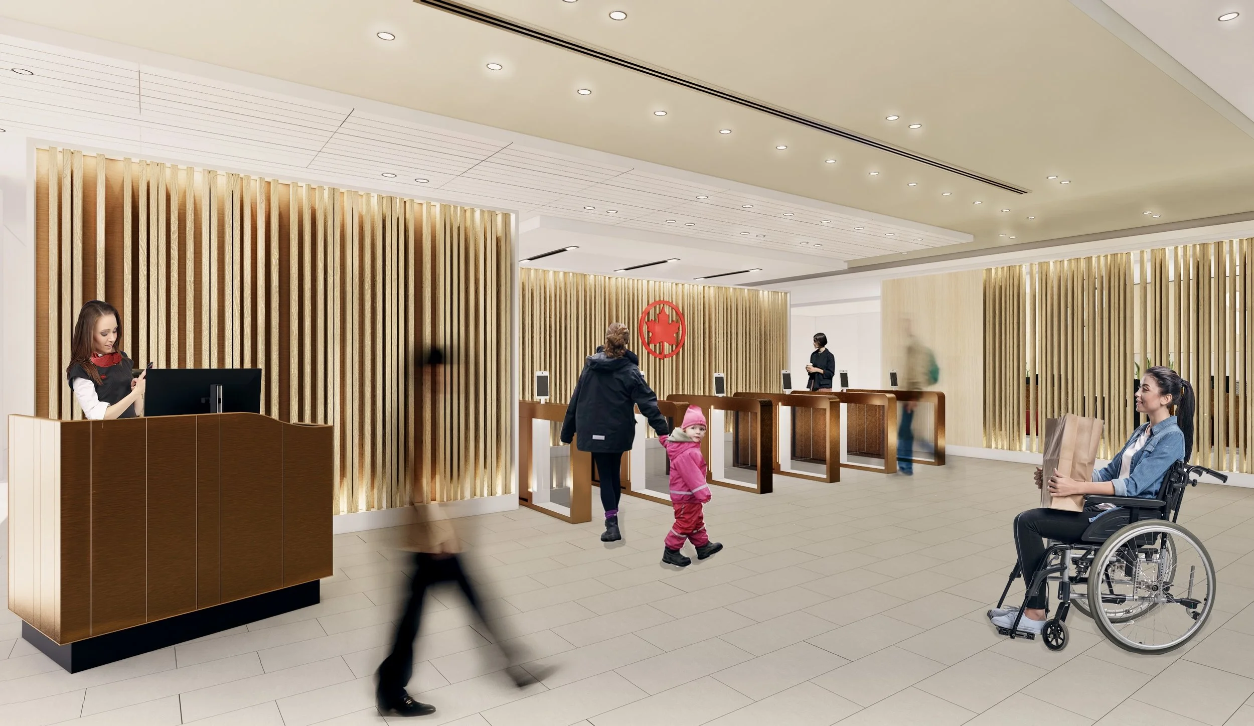 Air Canada Domestic Maple Leaf Lounge E-Gates