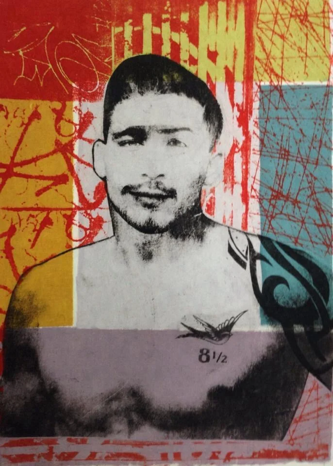 8 1/2 Lithograph with Chine Colle 11”x15” Sold