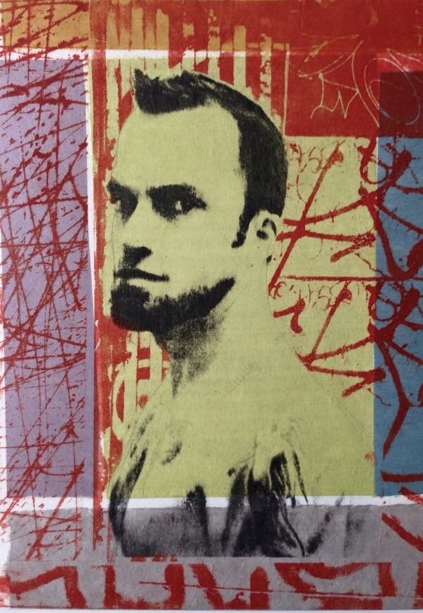 Rob I Lithograph with Chine Colle 11”x15”