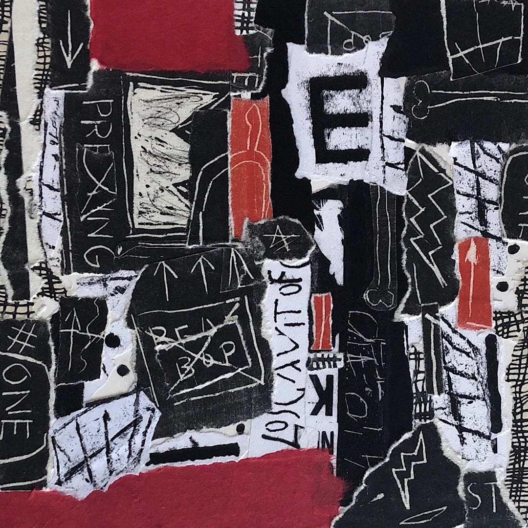 Red and Black I 11”x11”
