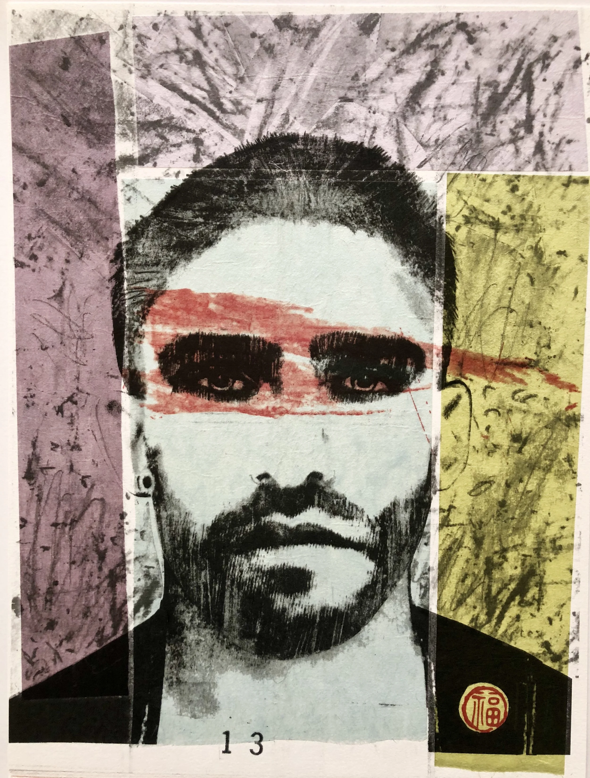 Untitled CF III Lithograph with Chine Colle 9”x12”