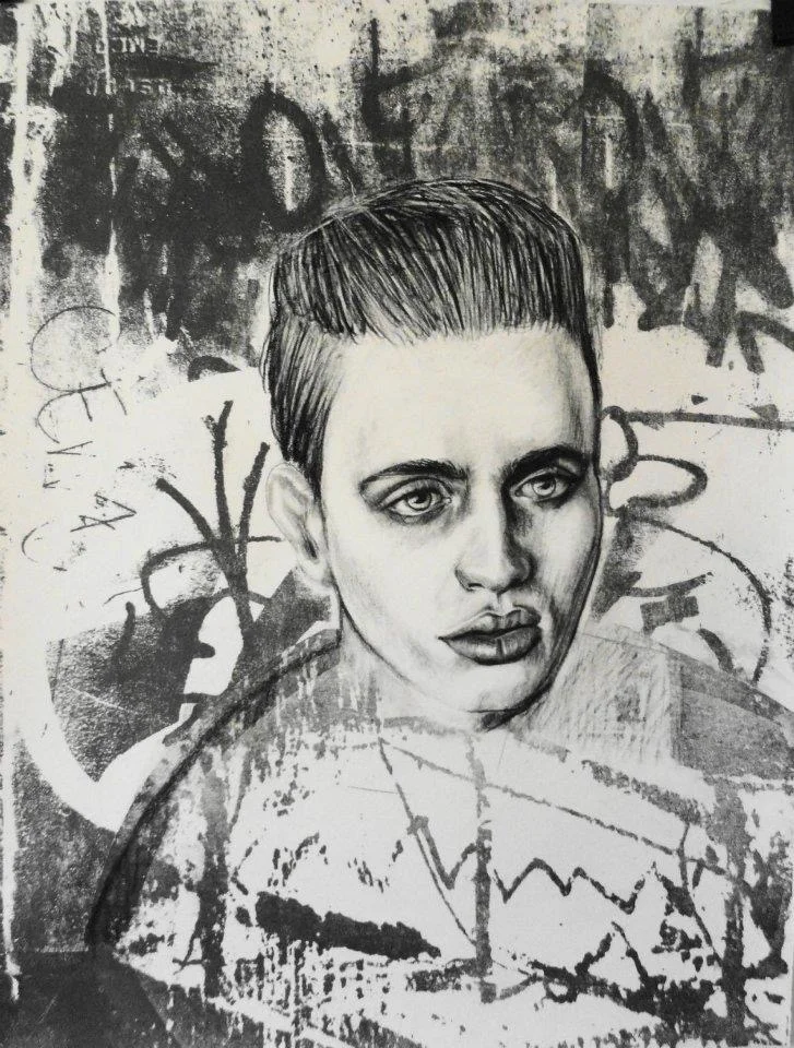 Elijah Charcoal and lithography 16”x20”