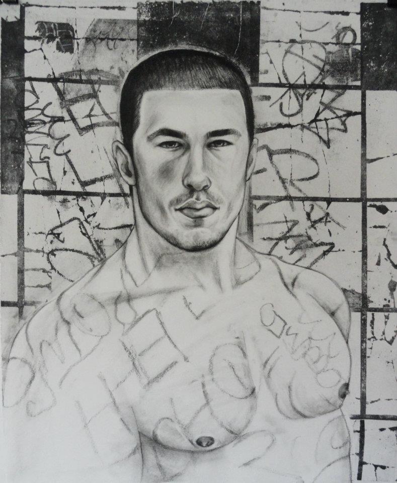 Gio Charcoal and lithography 16”x20”
