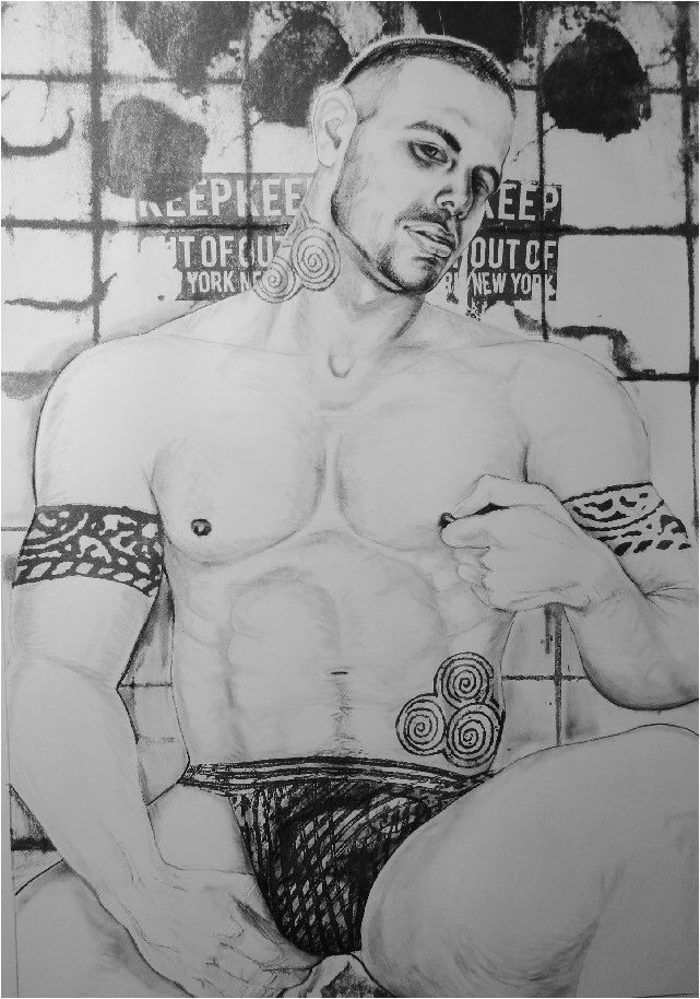 New York Charcoal, and lithography 18”x26”