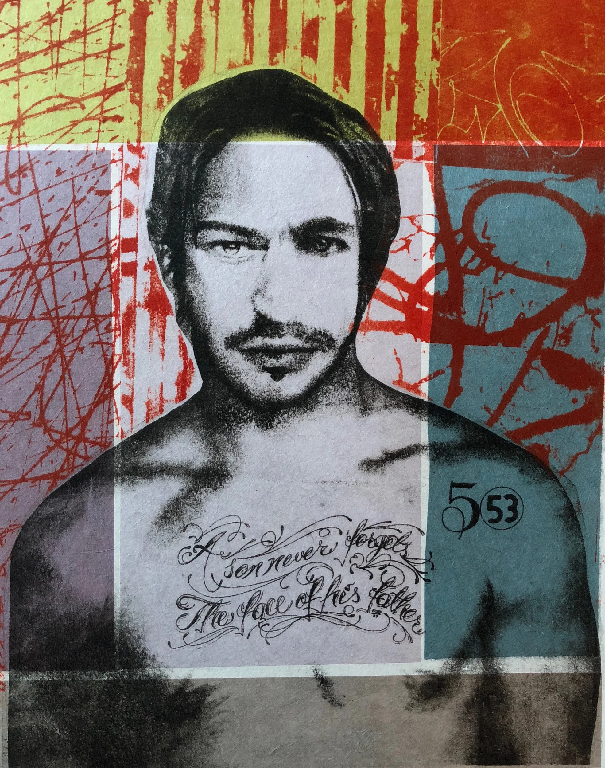 5 53 Lithograph with Chine Colle 11”x15”