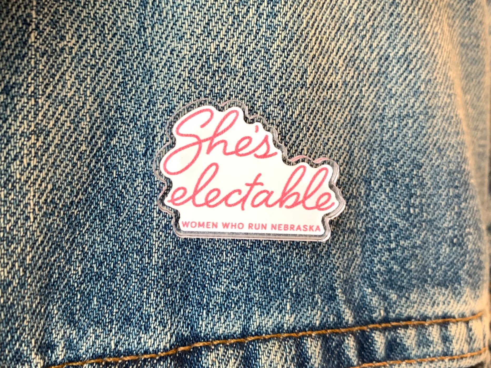 She's Electable Acrylic Pin