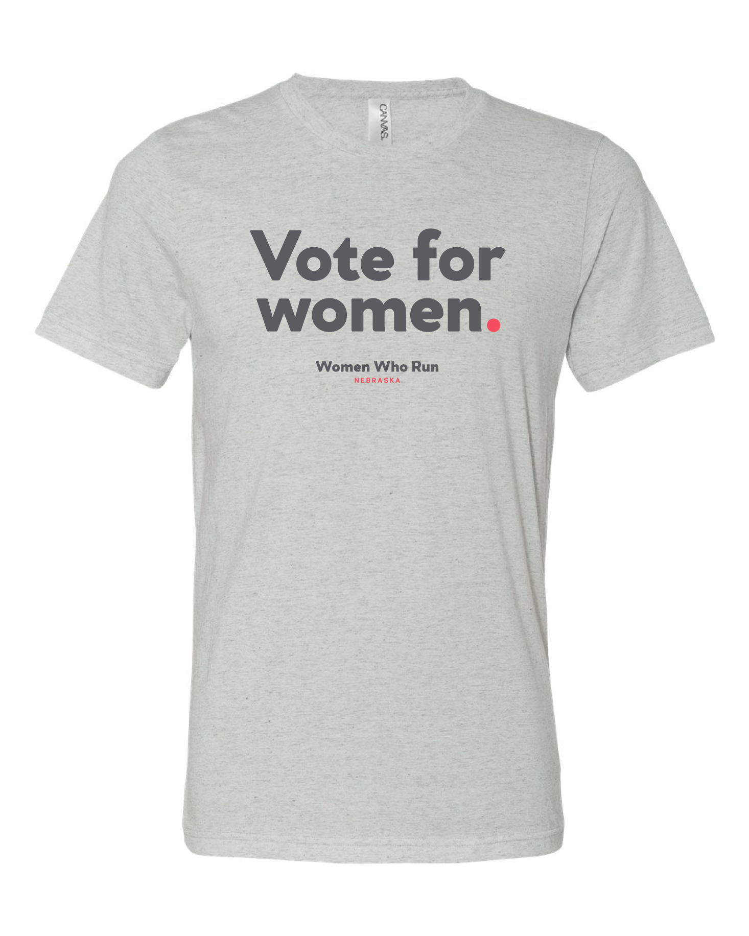 Vote for Women Grey Heather Tee - Unisex