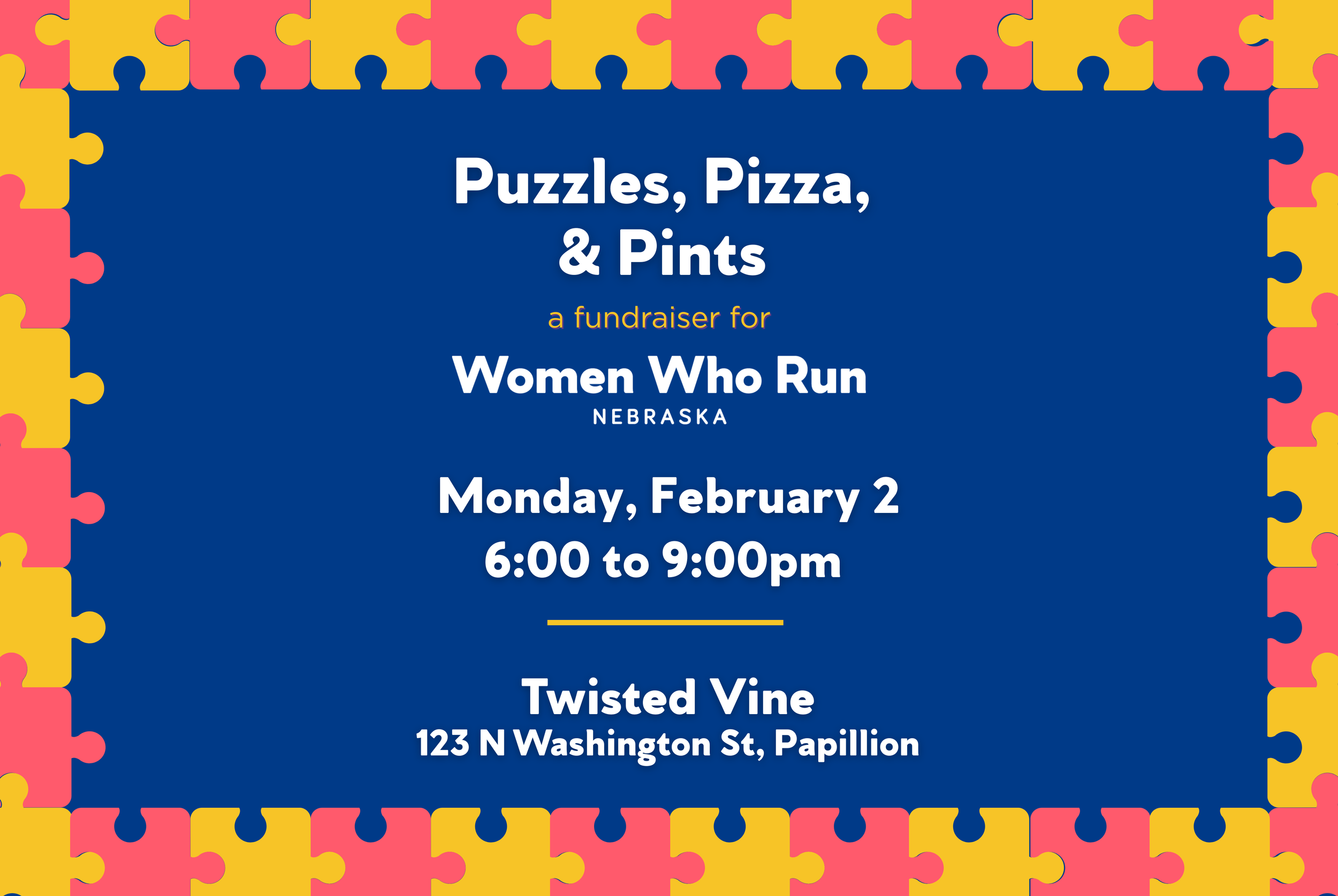 Puzzles, Pizza, &amp; Pints Fundraiser