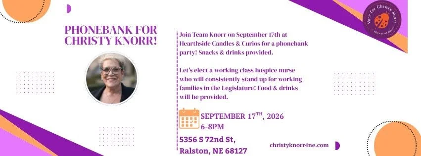 Phonebank for Christy Knorr for LD 12