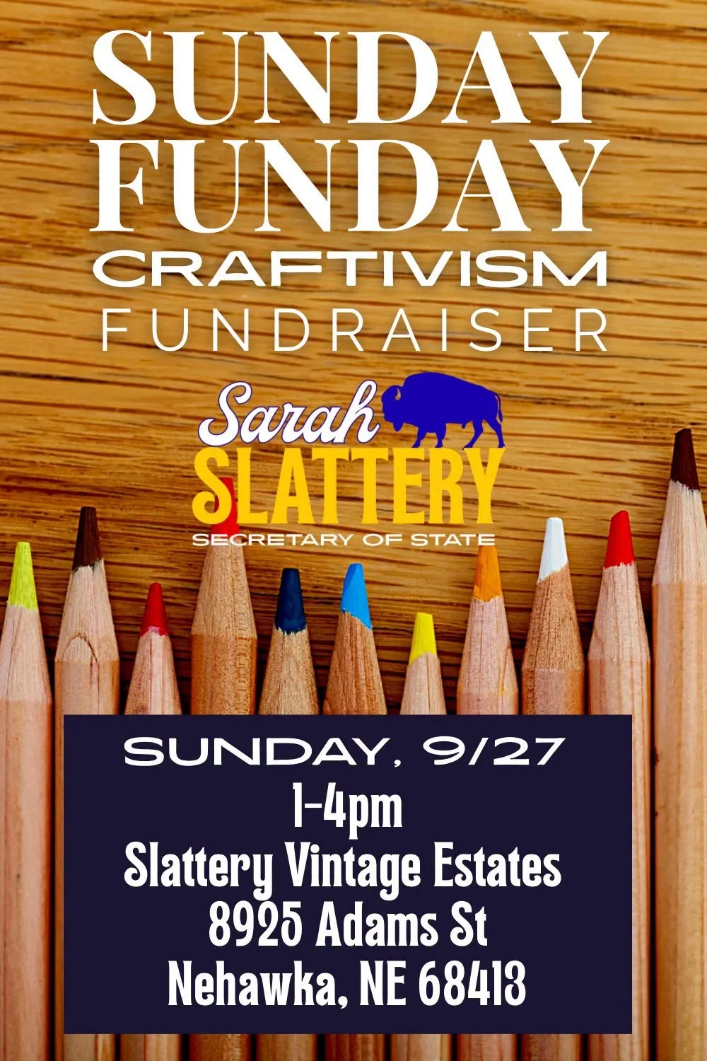 Sunday Funday Fundraiser for Sarah Slattery for Sec. of State
