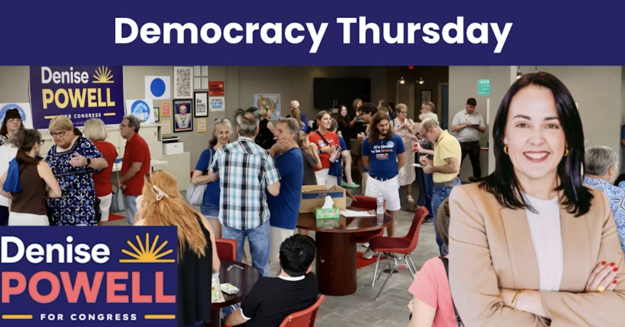 Democracy Thursday with Denise Powell for Congress