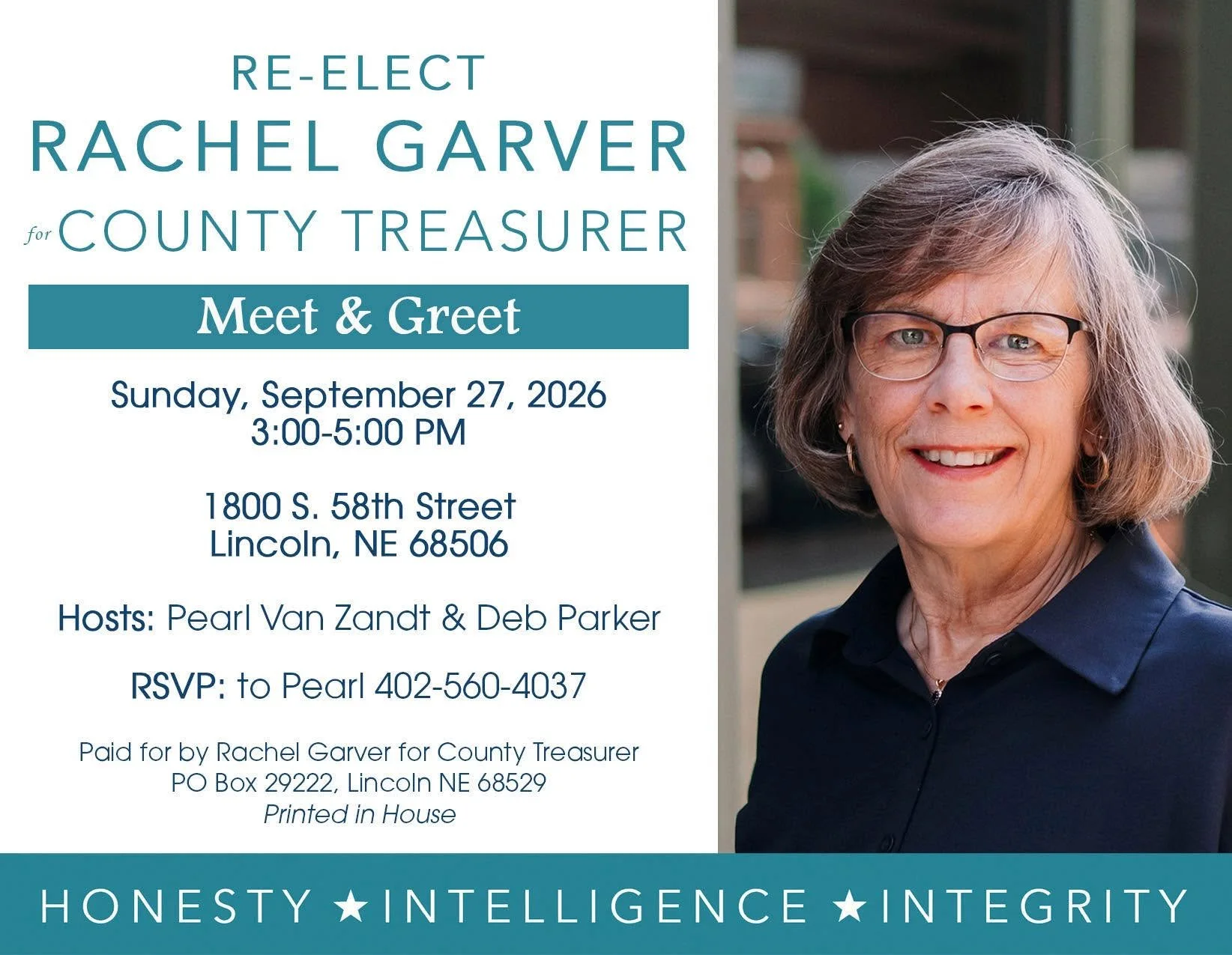 Meet & Greet with Rachel Garver for Lancaster County Treasurer