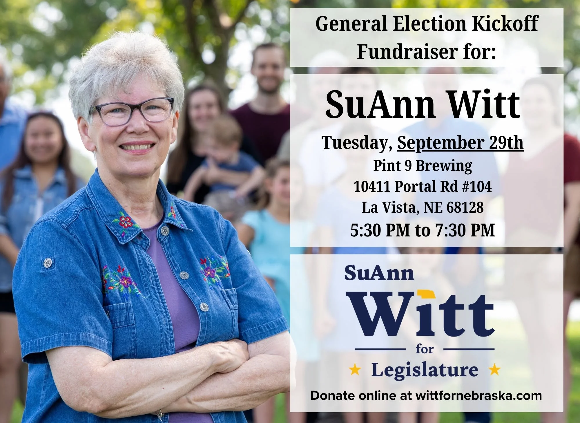 General Election Kickoff & Fundraiser for SuAnn Witt