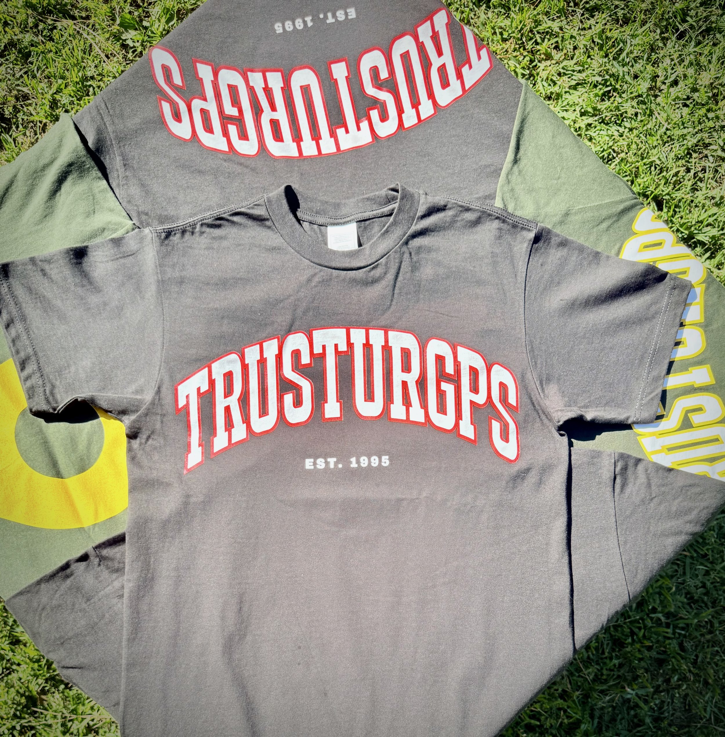 Vintage Varsity Block Letter T-Shirt – Trust Your GPS Collection