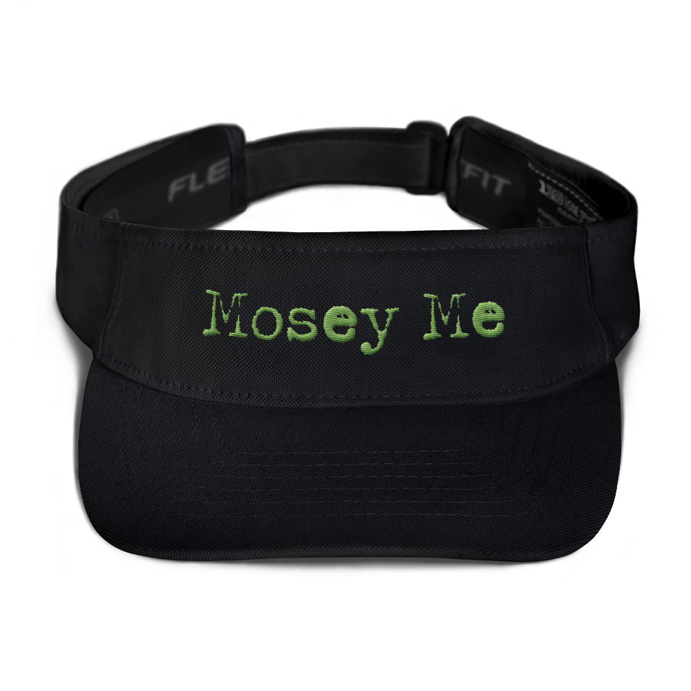 Mosey me, blk visor, kiwi grn font.png