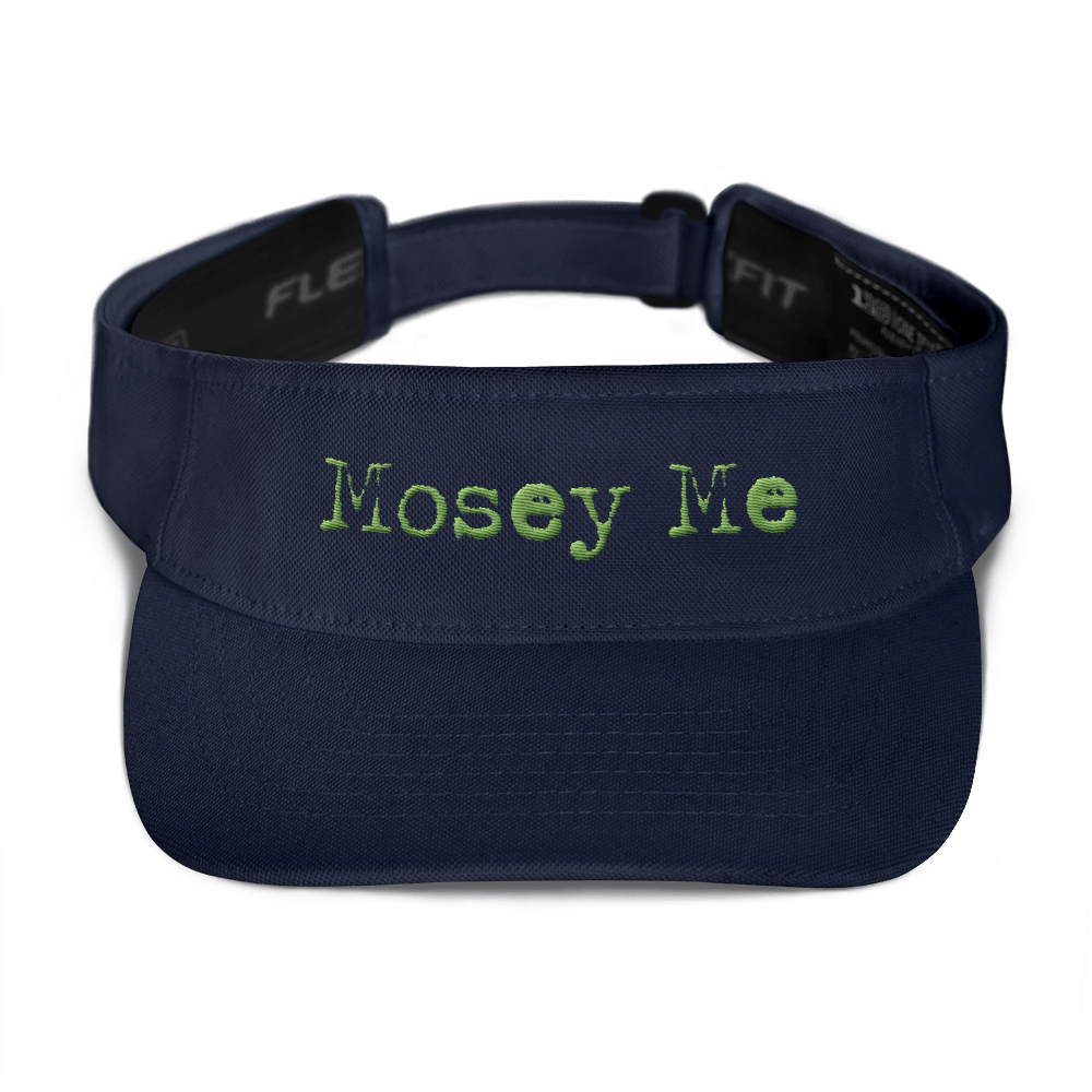 Mosey me, navy visor, kiwi grn font.png
