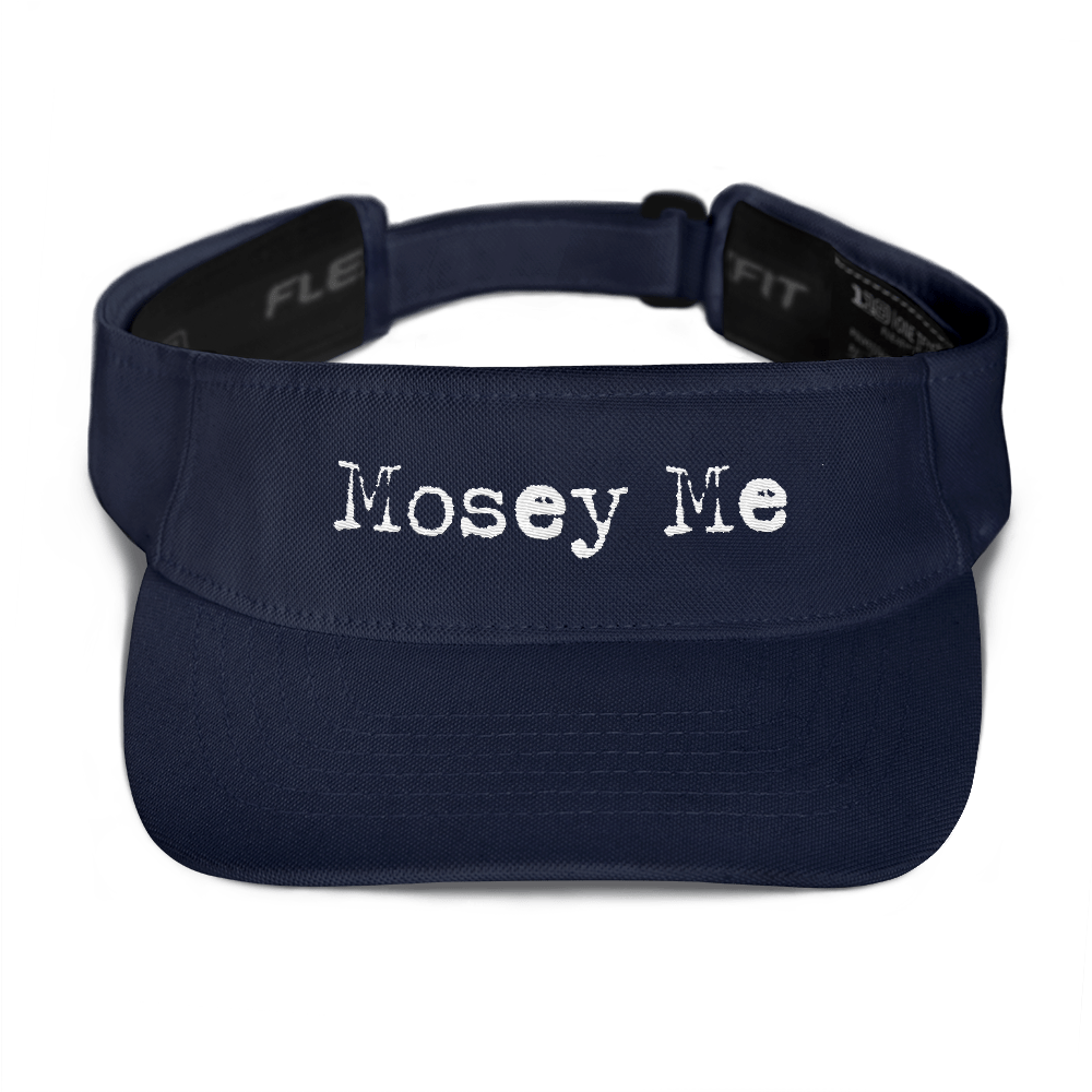 Mosey me, navy visor, wht font.png