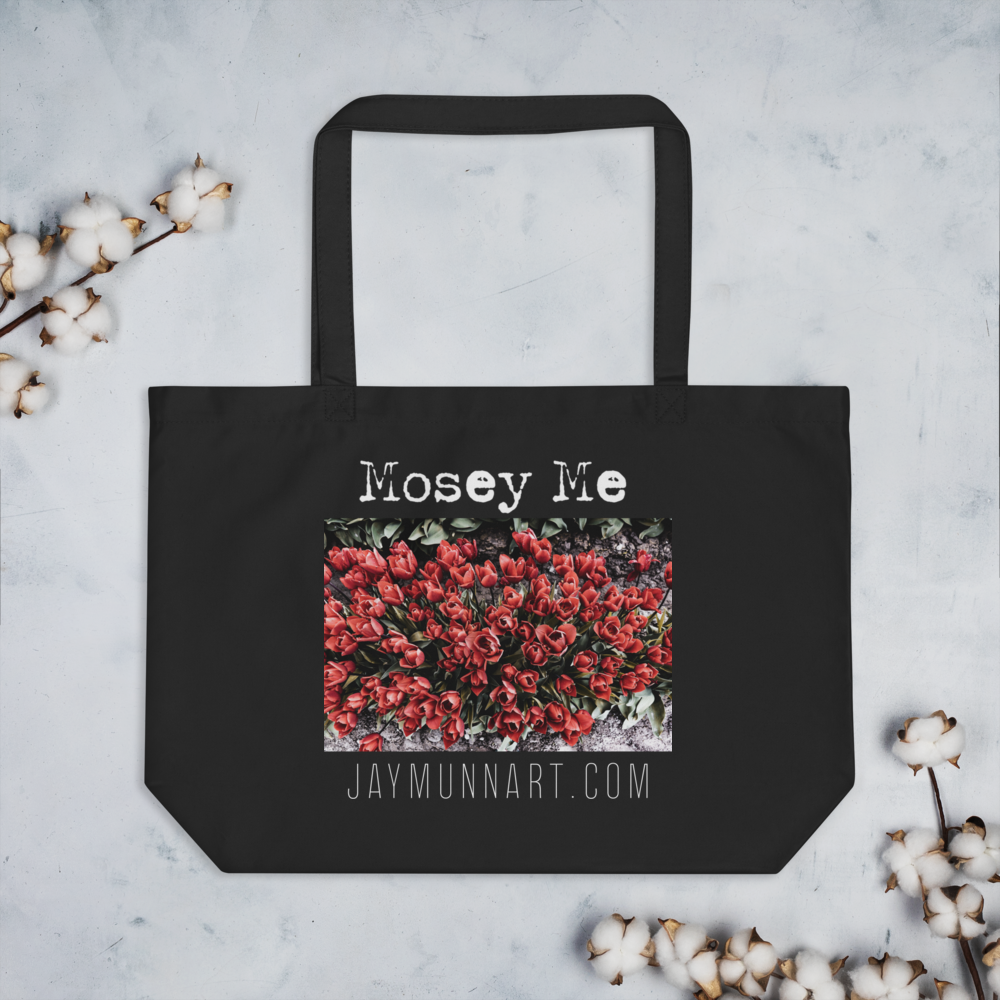 Mosey Me, Fields of Red XL Tote.png