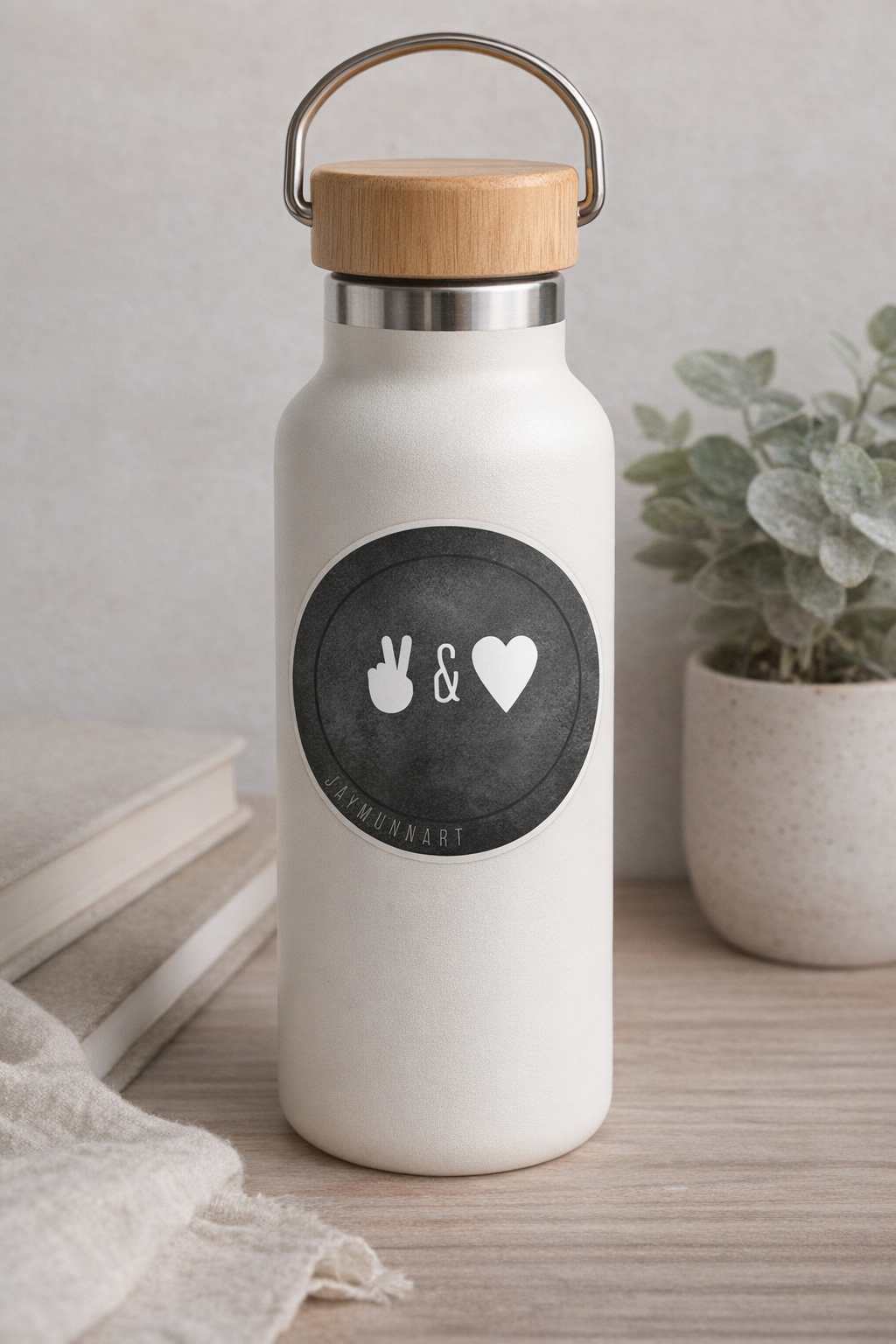 Peace and Love mockup sticker.png