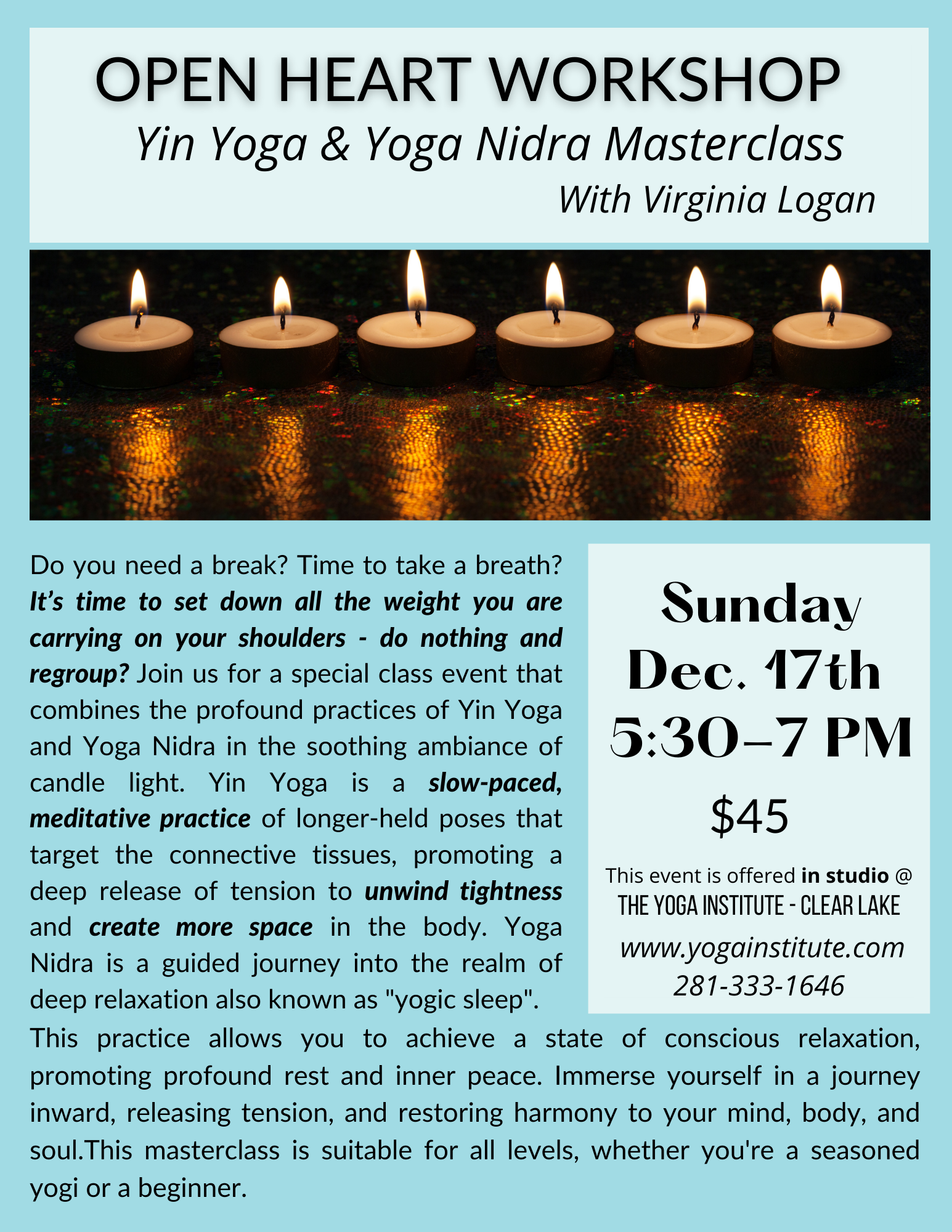Open Heart Yin Yoga & Yoga Nidra