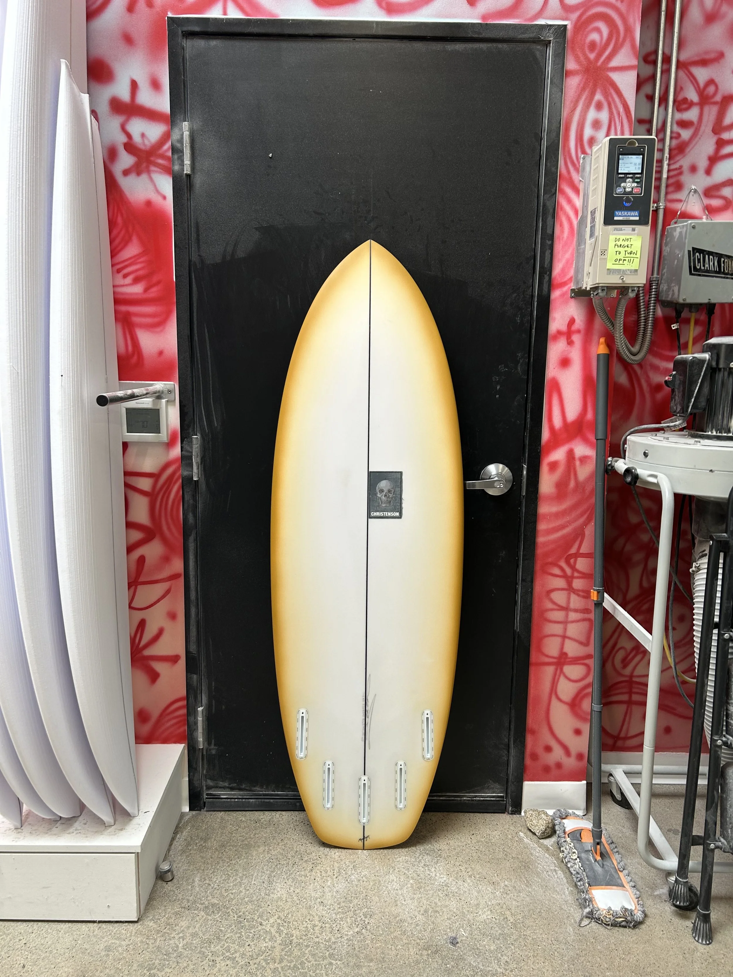 easy wind with burnt marshmallow rail spray against shop door