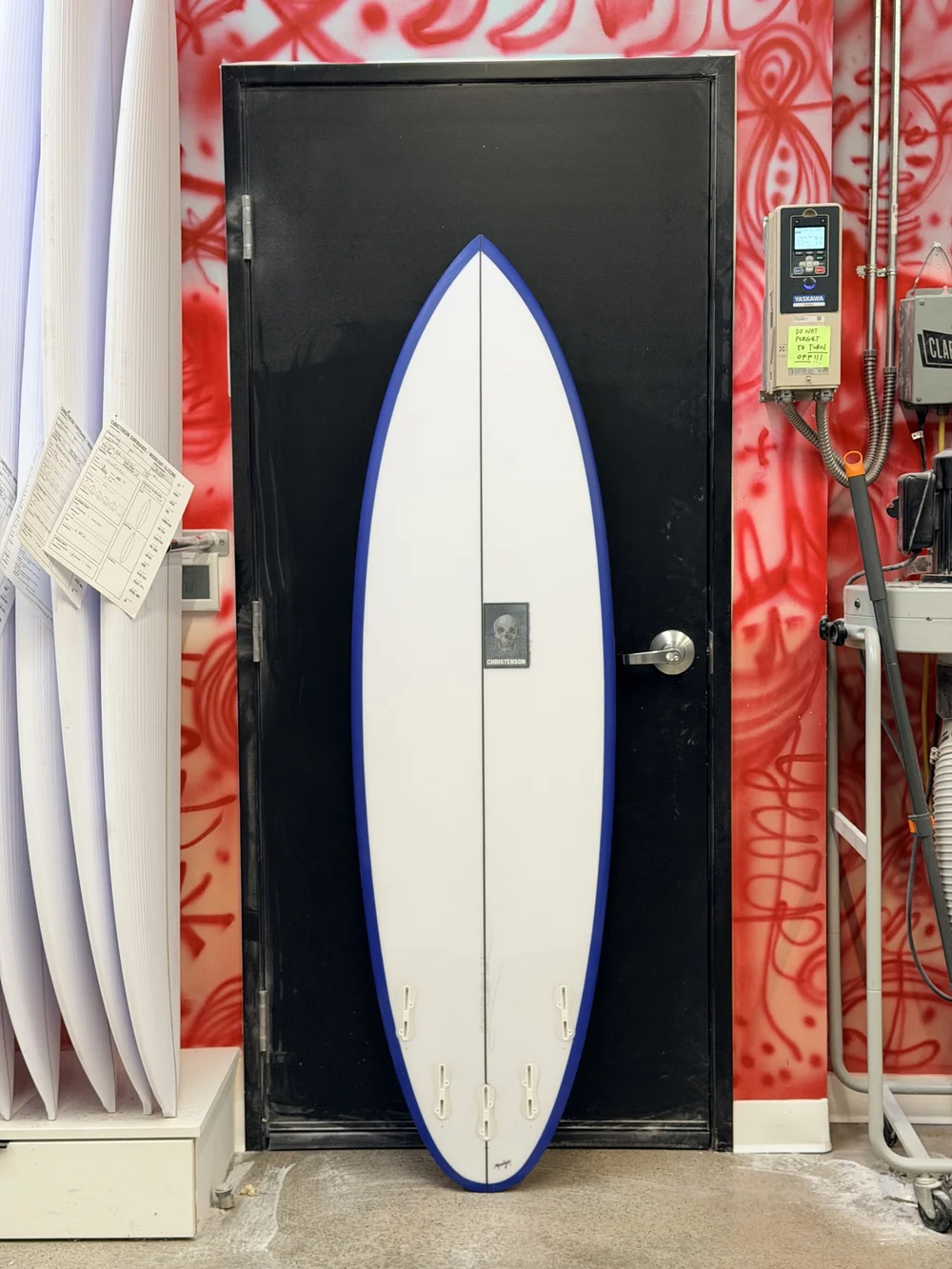 クリステンソン ロングボード オレンジ青 6'2 Cafe Racer 1.0 — Christenson surfboards