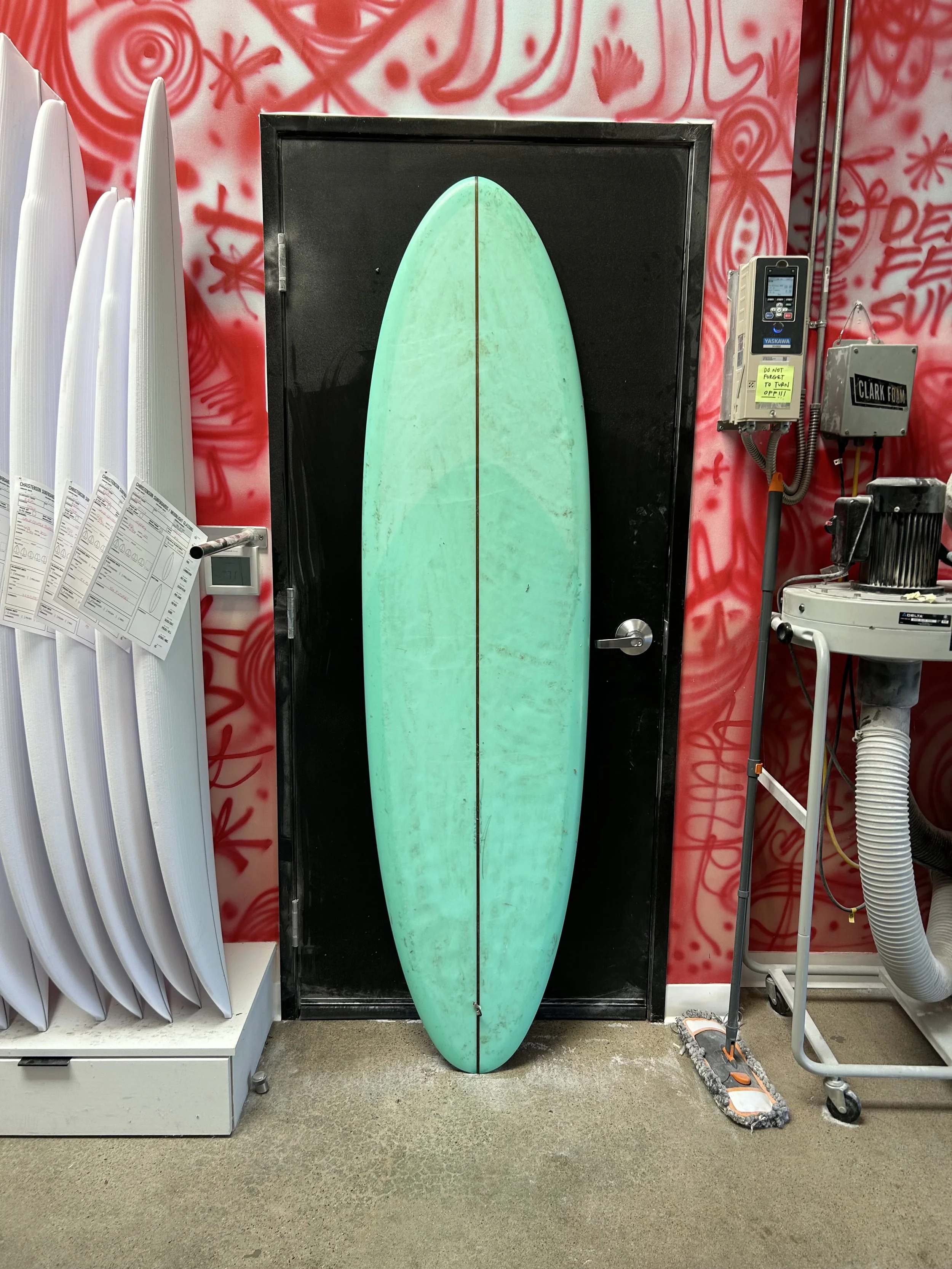 deck shot of green used midlength egg