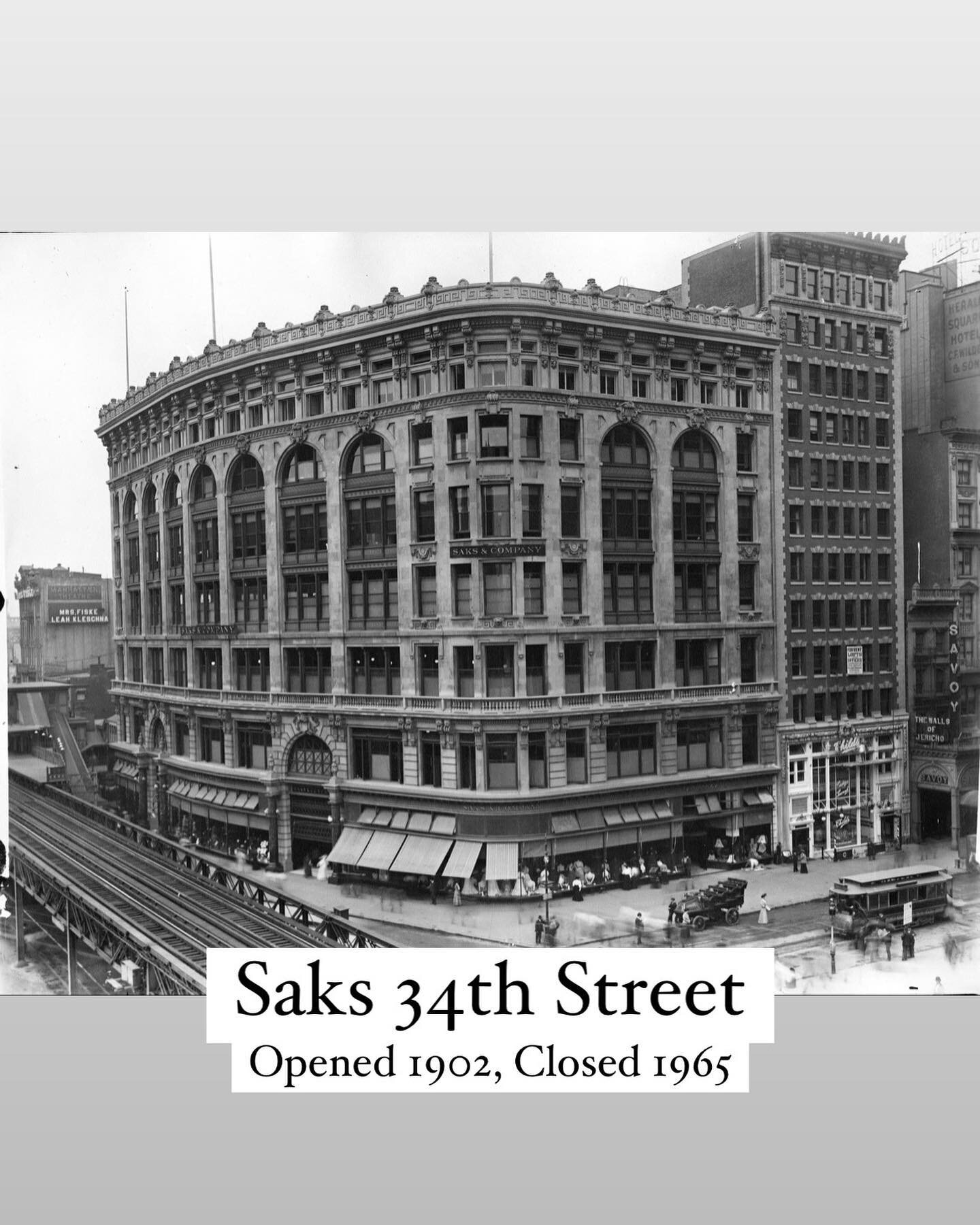 Brothers Andrew and Isadore Saks opened a men&rsquo;s clothing store in Washington DC in 1867. They grew and expanded to cities across the nation, opening this massive store on New York&rsquo;s Herald Square in 1902. The firm stayed in the family for