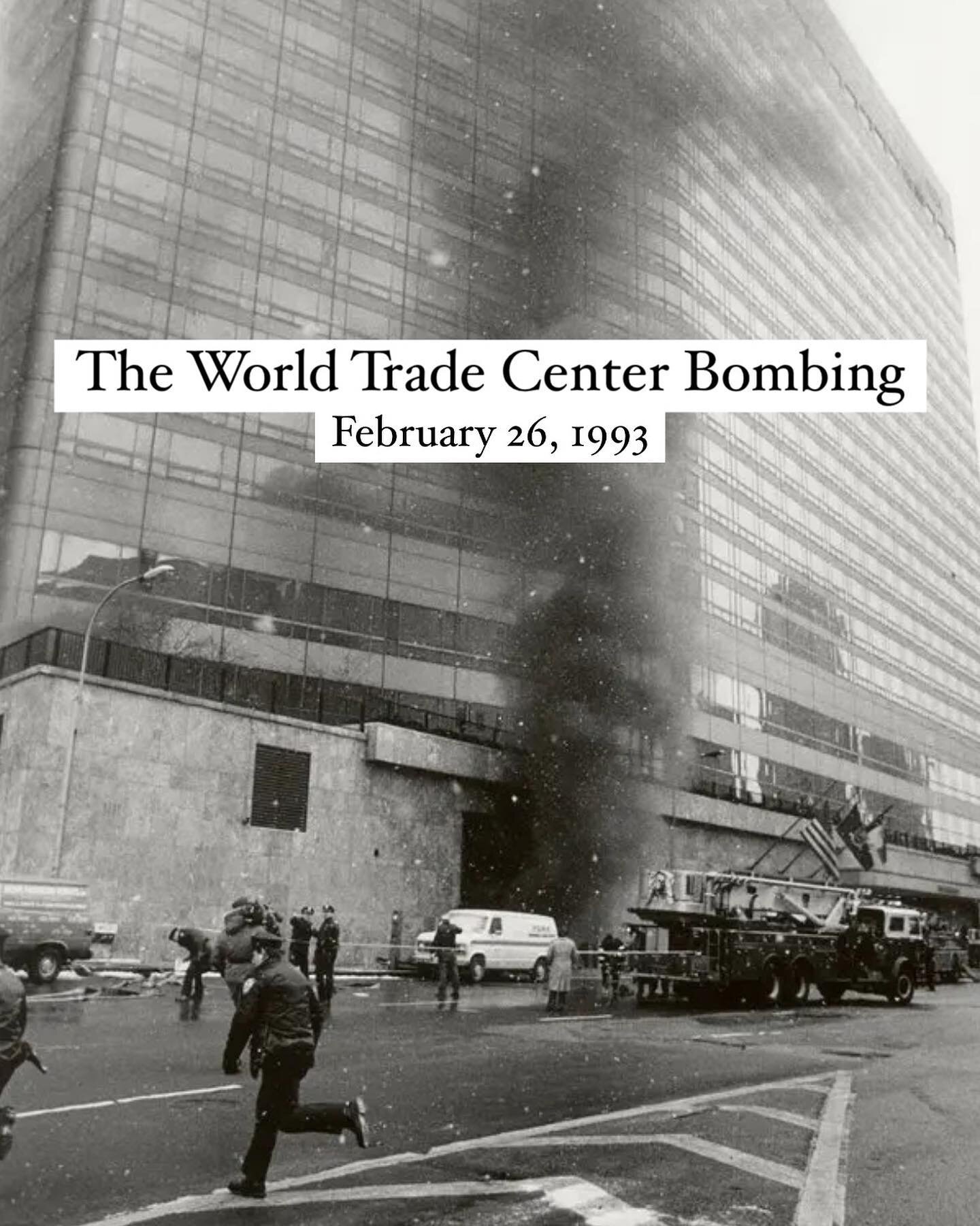 It was just after noon on Friday, February 26, 1993. Roughly 50,000 people were working in the twin 110-story towers of the World Trade Center in lower Manhattan. Below ground, two men parked a Ryder moving van on the B-2 parking level. Inside the va