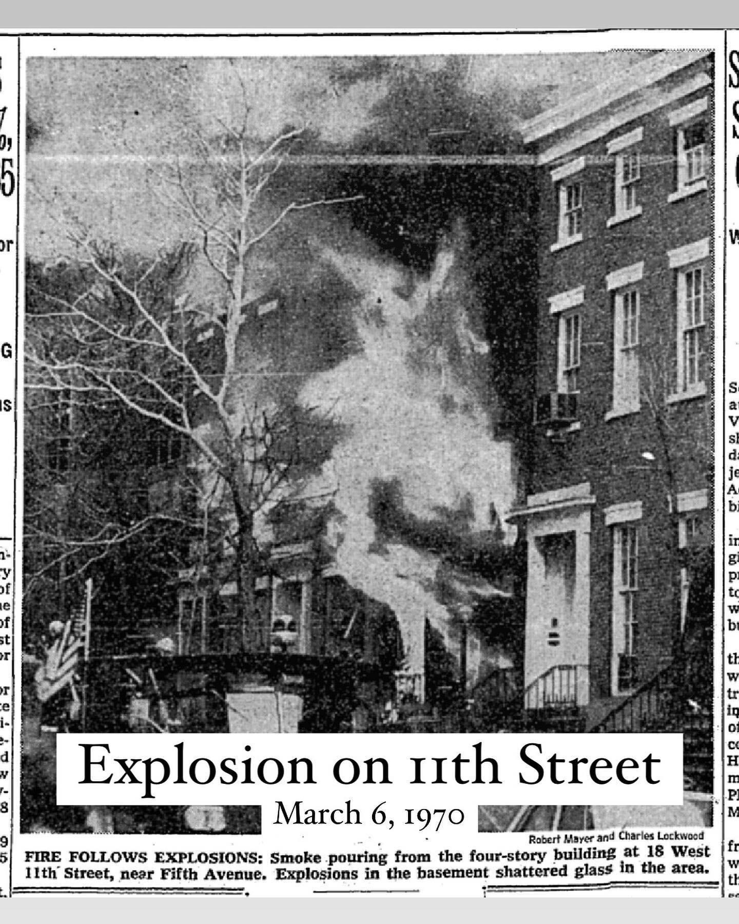 On March 6, 1970, all was quiet on West 11th Street. The south side of the block between 5th and 6th Avenues was lined with tidy red-brick townhouses from 1844, making it one of the most intact and desirable blocks in the neighborhood. Actor Dustin H