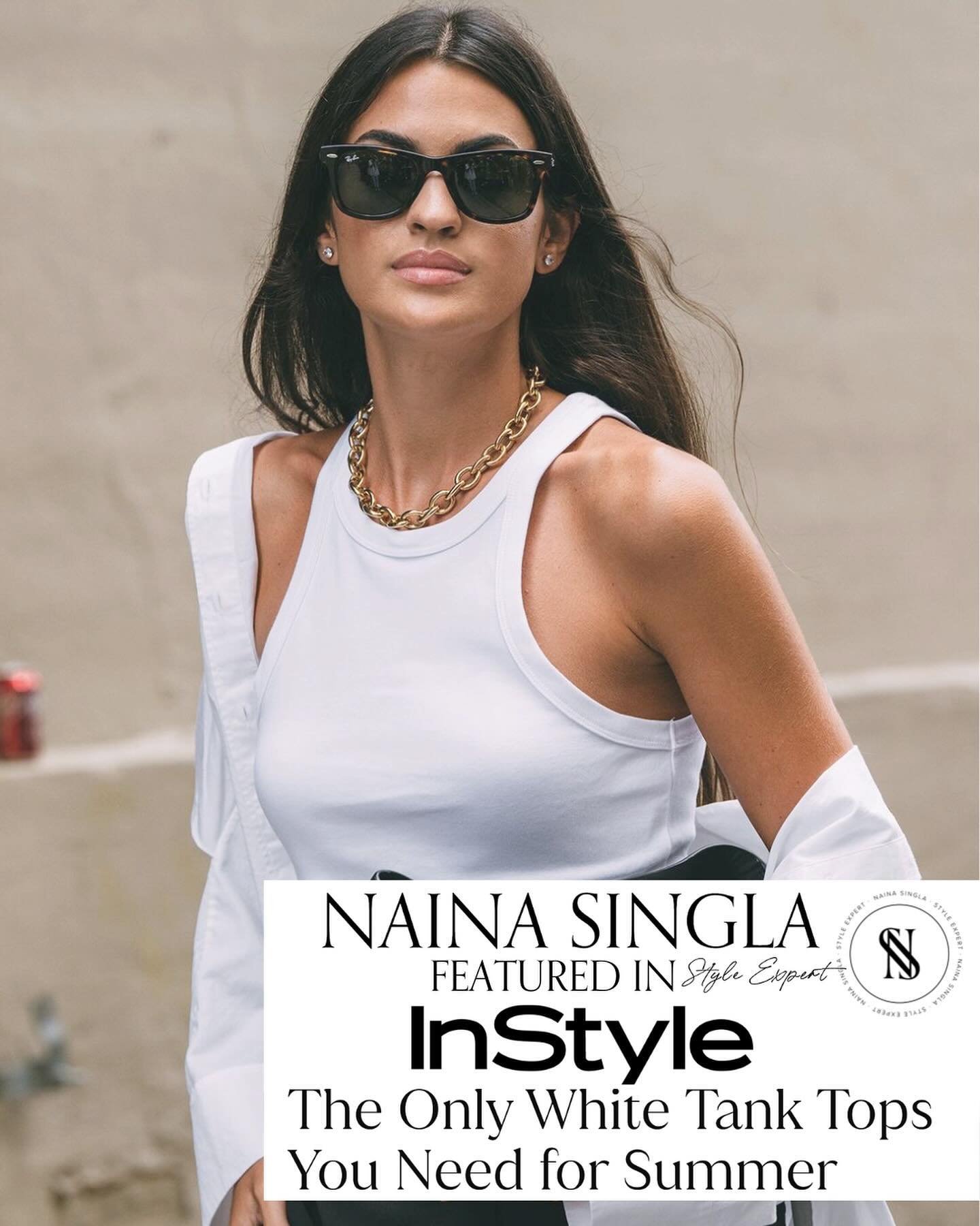 I&rsquo;m excited to share my latest feature @instylemagazine with @juliee_girl , we&rsquo;re talking all about white tank tops! 

As a stylist, I love curating capsule wardrobes that not only speak to my clients individual style but also stand the t