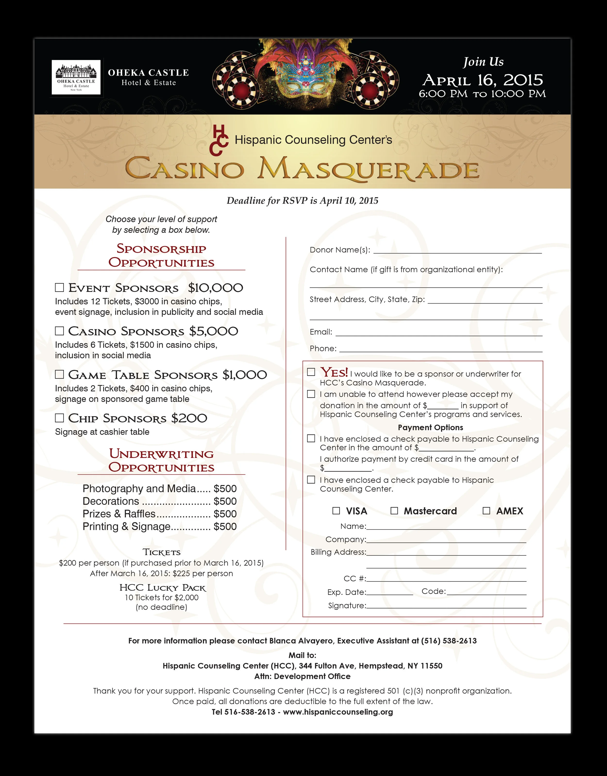 Printed Leaflet with Static Form and Instructions