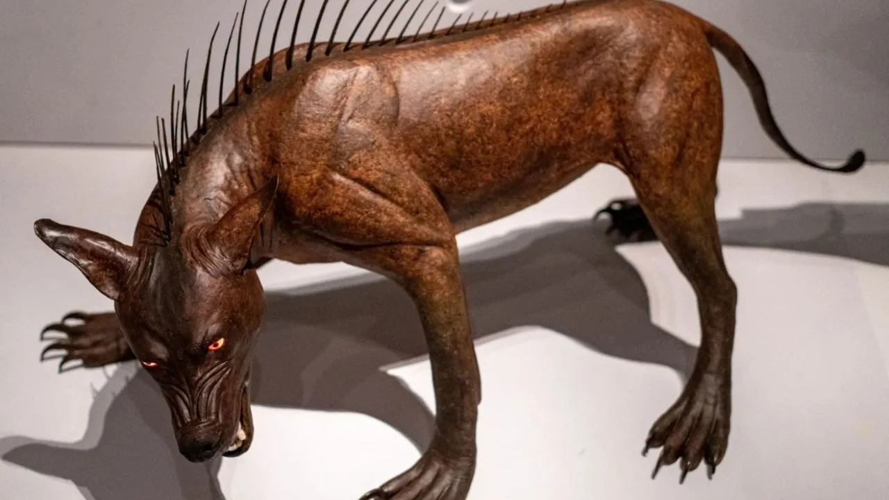 Model of a chupacabra from an exhibit