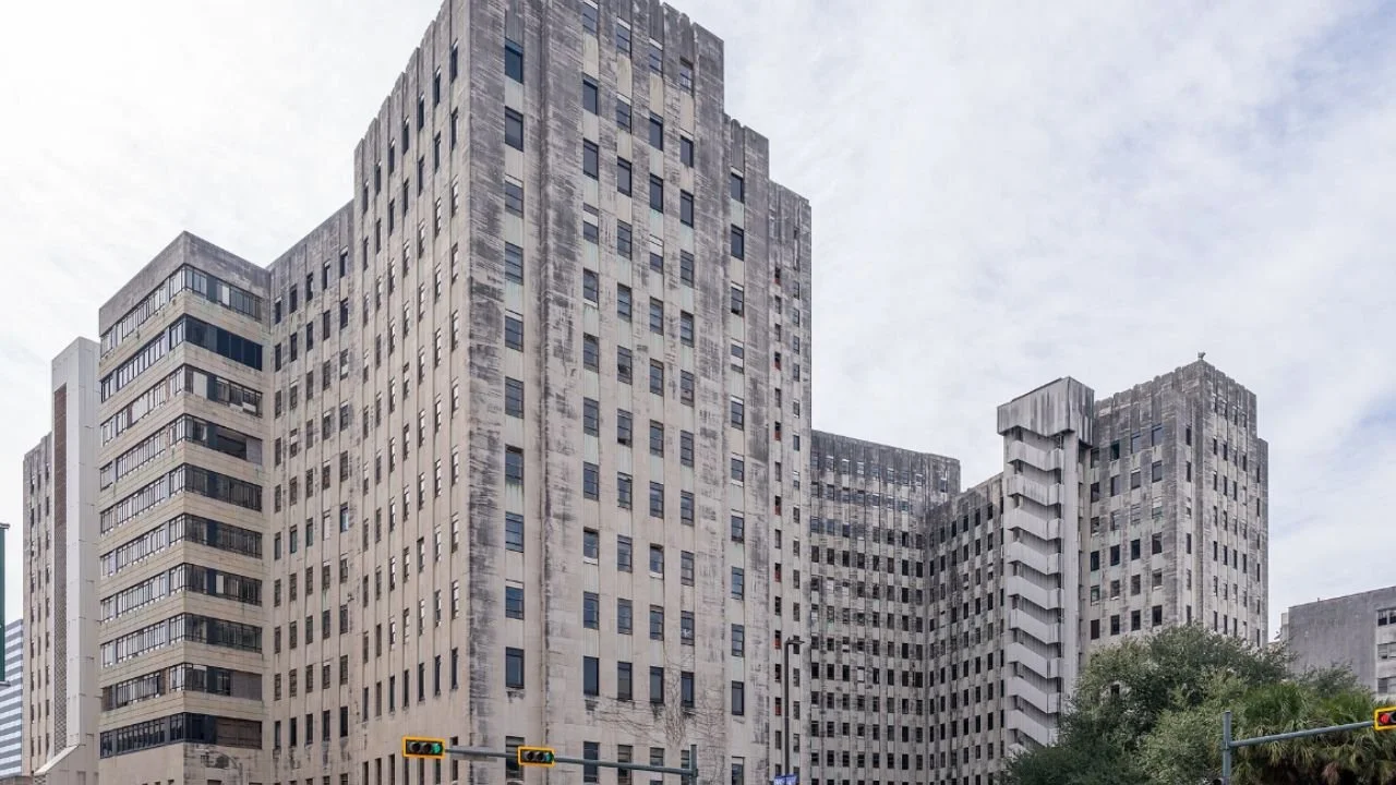 The Charity Hospital building.