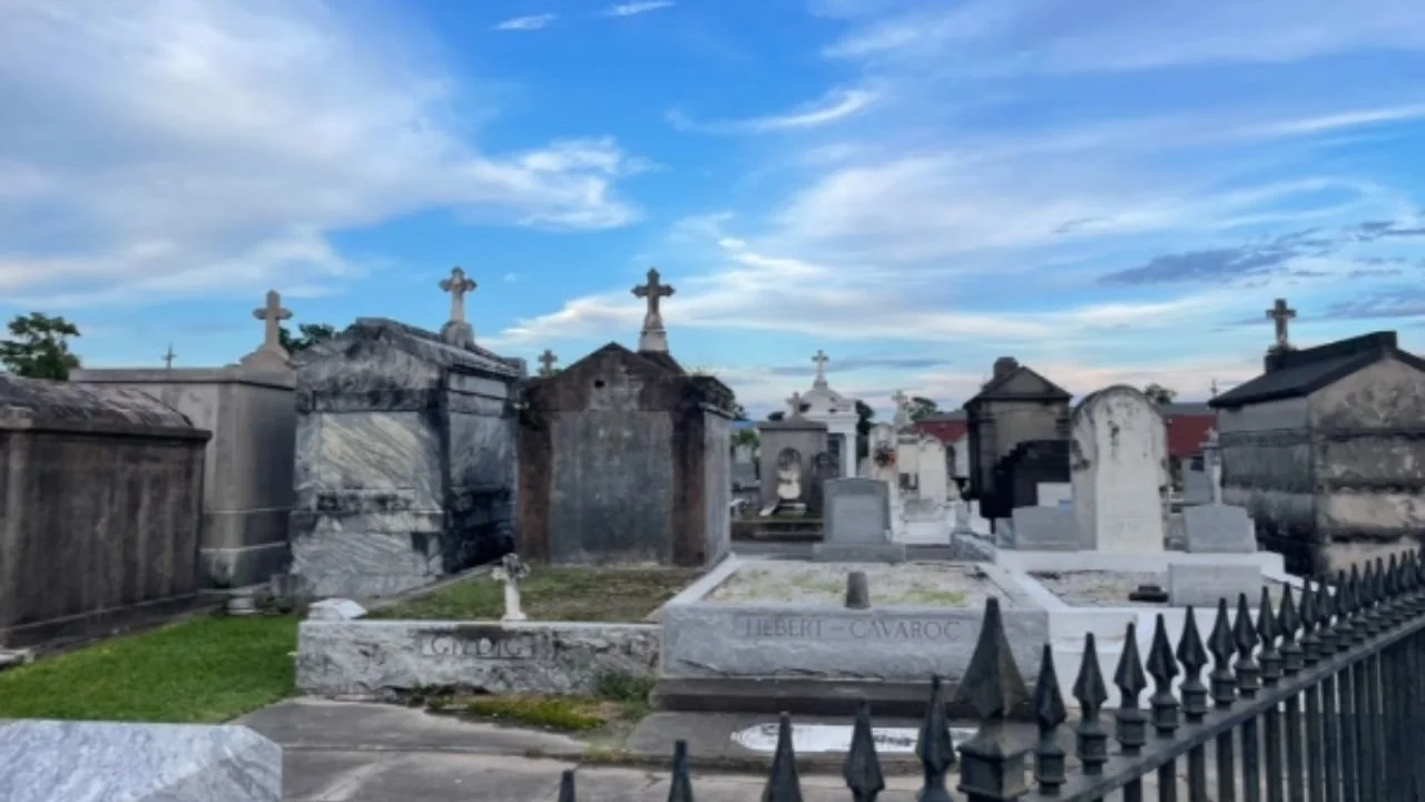 A historic New Orleans above ground Catholic cemetery