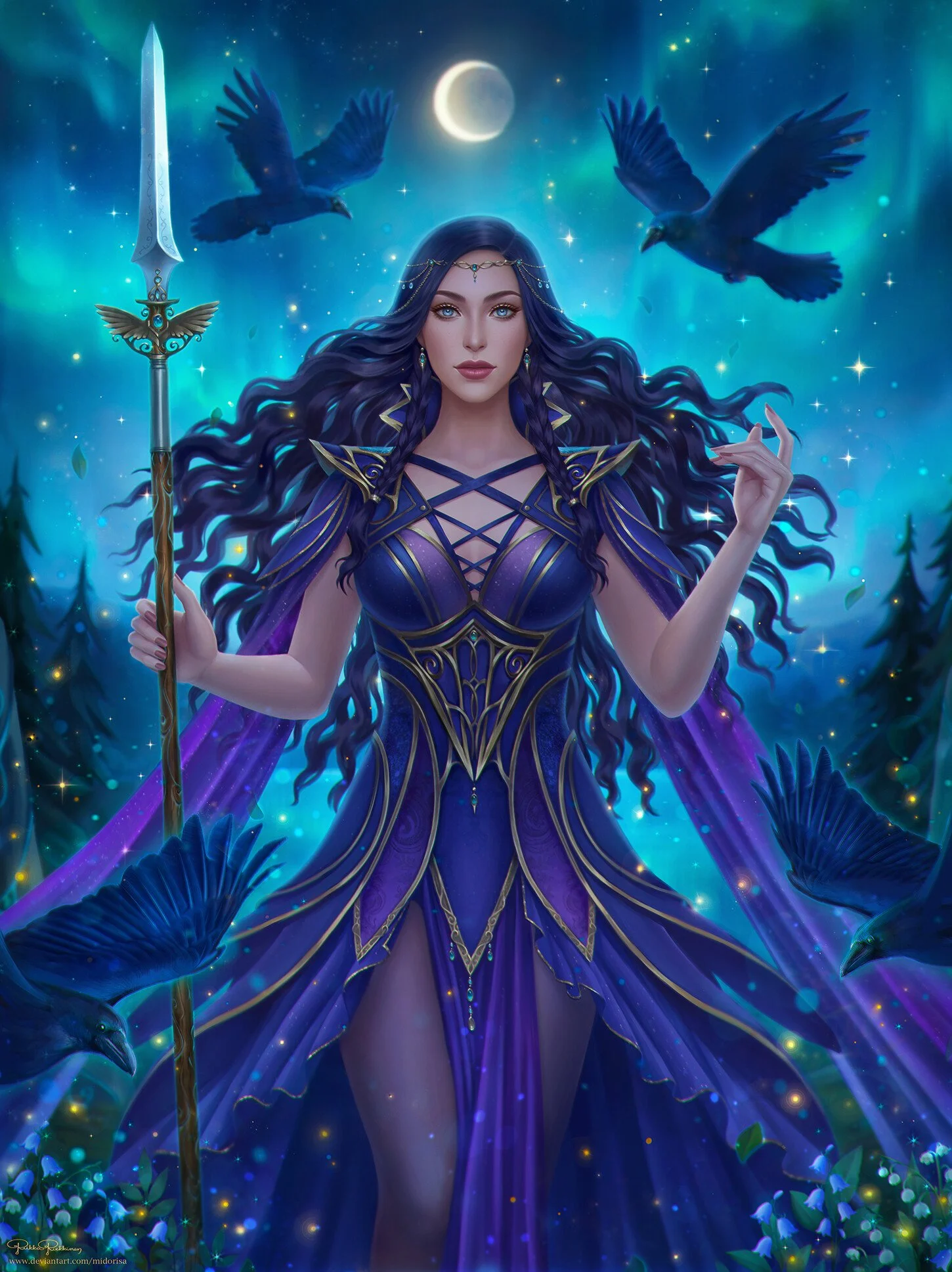 A representation of the Morrigan goddess