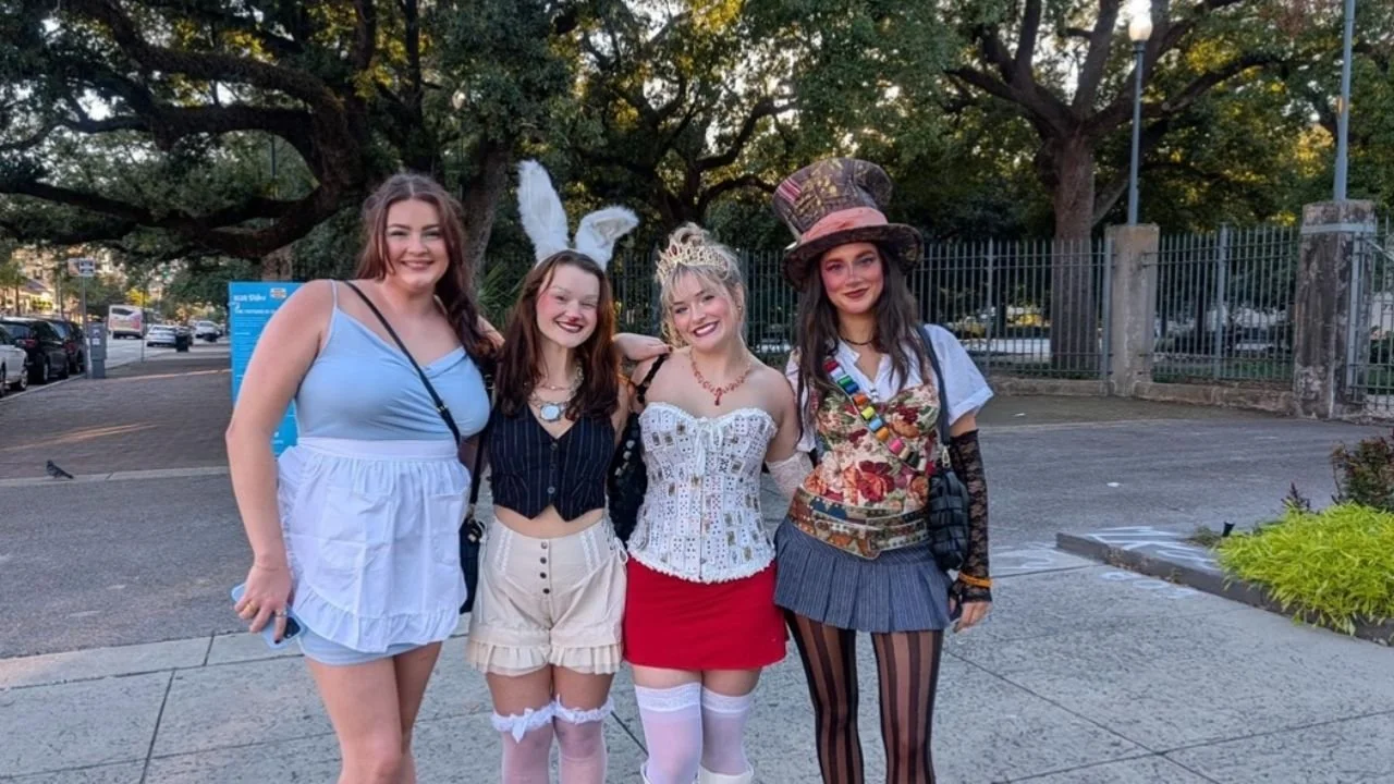 Guests at Hottest Hell Tours celebrate the season in Halloween costumes.