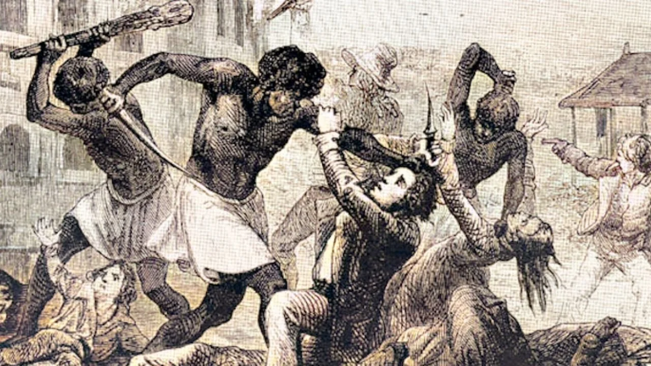 An illustration of the Haitian Revolution