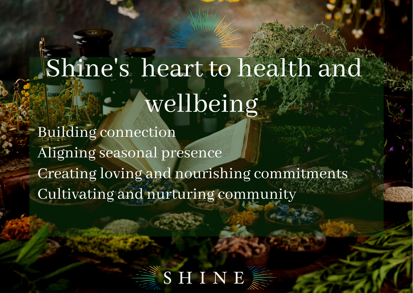 Your Seasonal Health and Wellbeing.   The ecology of your inner and outer worlds...