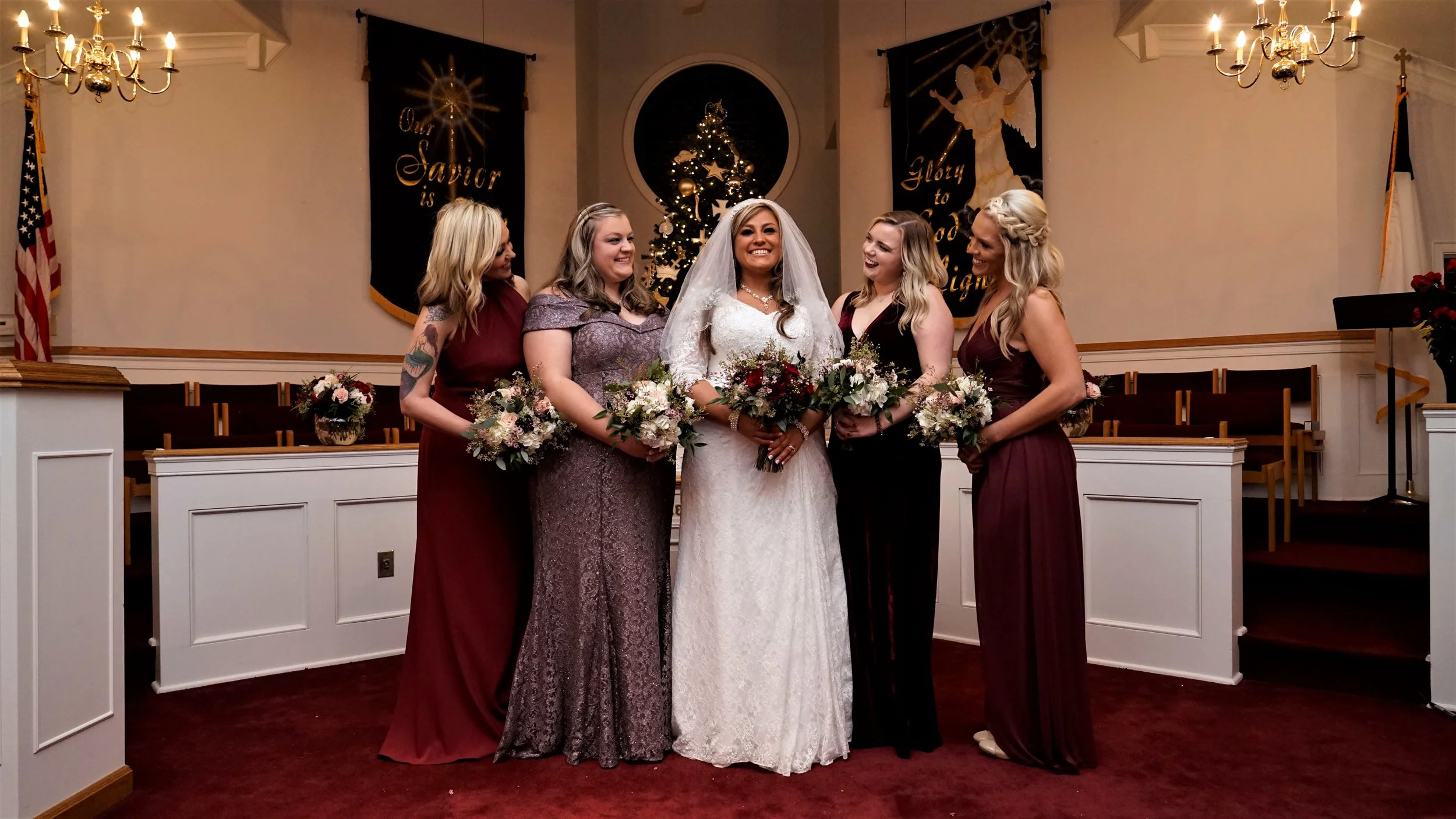 Mikala Lackey and her stunning Brides Maids