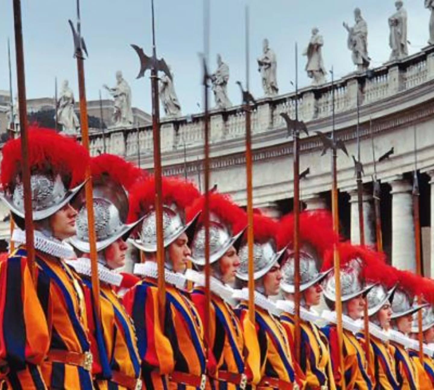 Did you know?

The Pontifical Swiss Guard,  also know as the Papal Swiss Guard or just the Swiss Guard, is considered the smallest army in the world, made up of 135 members, and solely responsible for guarding the Pope. They have been doing this job 