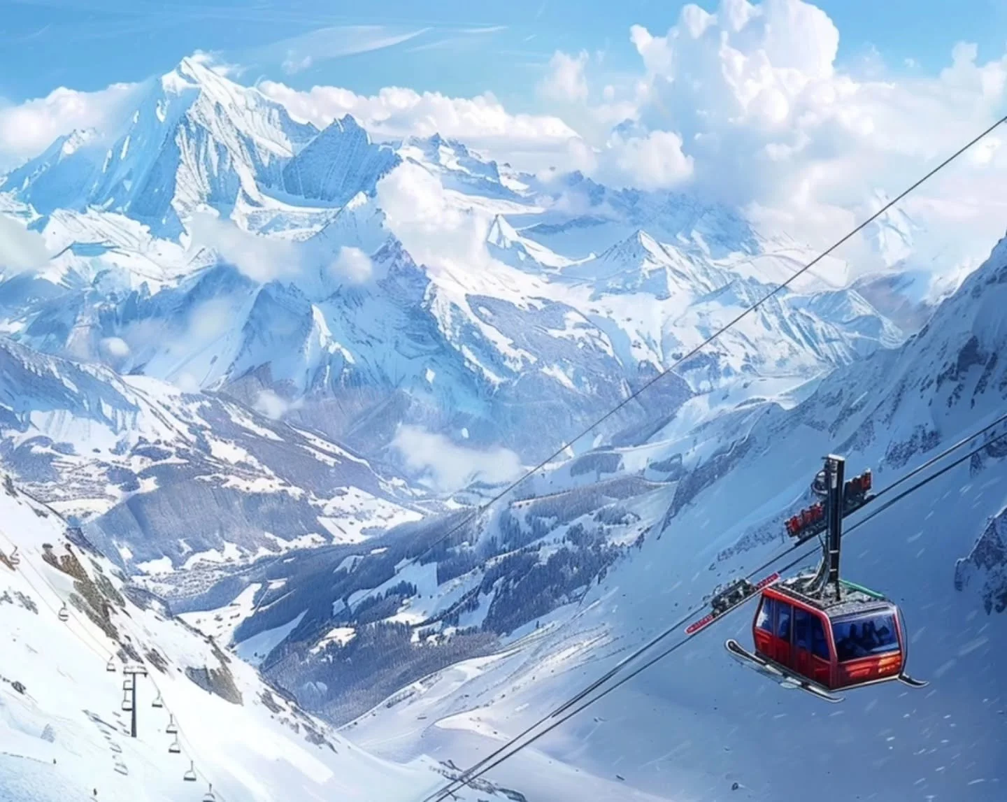 Skiing in Switzerland is extremely popular!

And Switzerland is know for its many resorts with over 250 resorts in the country. The scenery of Swiss resorts is unlike anything you've ever seen. Most of the resorts are located in the Alps with stunnin