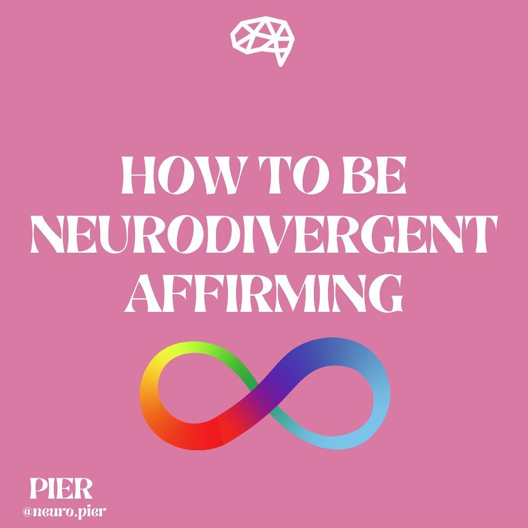 We get a lot of questions about #neurodiversity and how to be an affirming clinician. These are some highlights of how to be an affirming practitioner, but by no means is this an exhaustive list. The best thing anyone can do is ✨listen✨ and 💕respect