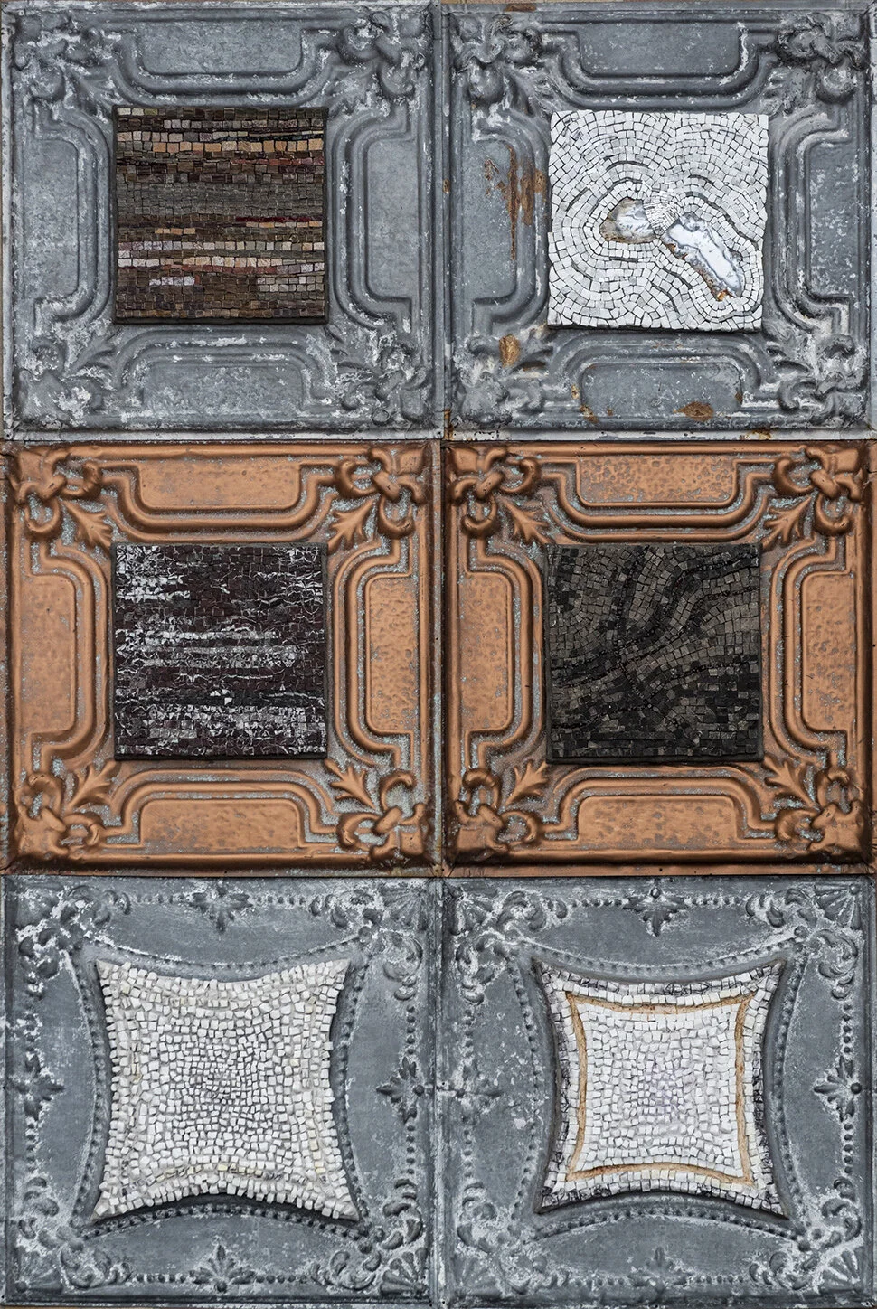 Six panels of Threaded Passages 