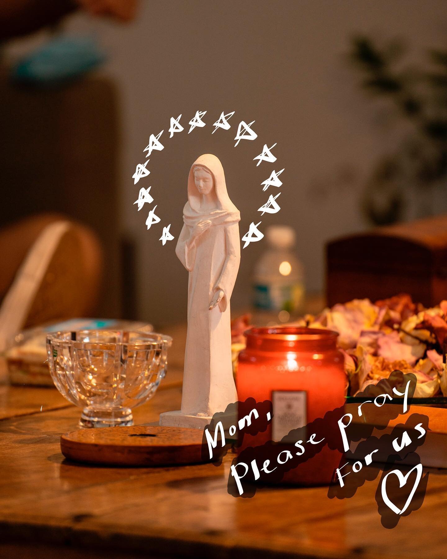 Our Mother Mary, please pray for us.
.⁣
.⁣
.⁣
.⁣
.⁣
#praytherosary #jesuslovesyou #sacred #prayer #catholic #pray #amen  #christian #rosary #mothermary  #littleflower #faith #virginmary #avemaria #letuspray #catholicchurch #hope #holyspirit #divineme