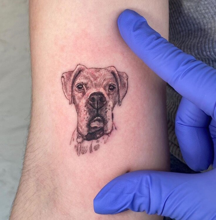 Dog Portrait Tattoo by NageTrebor on DeviantArt