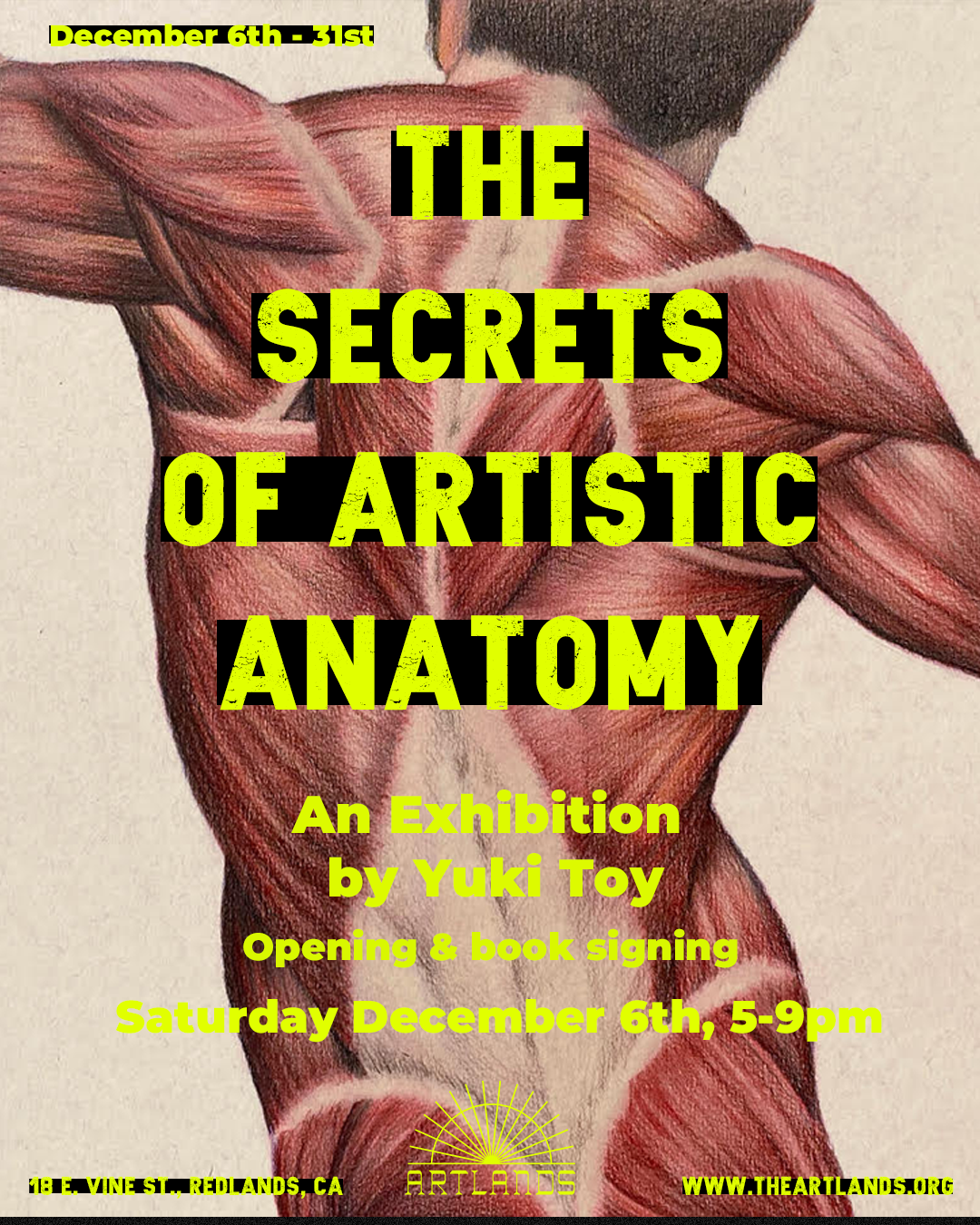 "The Secrets of Artistic Anatomy" an exhibition by Yuki Toy