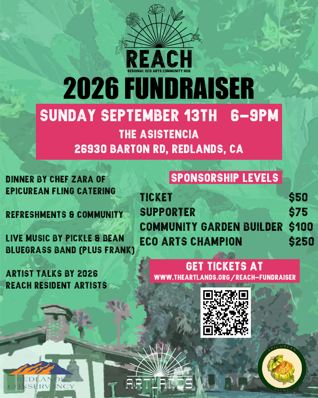 REACH (Regional Eco Arts Community Hub) 2026 Fundraiser!