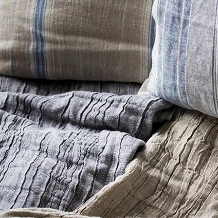 Raw Home Natural Textured Linen Fabric - width 2.4m