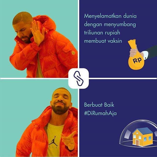 Kami yakin, semua orang dari semua kalangan pasti bisa berkontribusi dalam mendukung pencegahan covid-19 di tips #BerbuatBaik kali ini 😂😂.
#DiRumahAja
